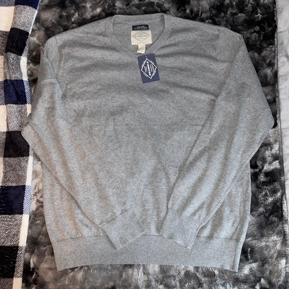 St. John’s Bay v-neck lightweight sweater. Men’s size Large - Picture 1 of 6